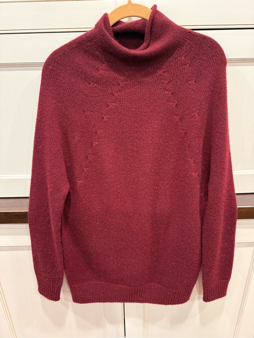 Celine Cozy Burgundy Turtleneck cashmere Sweater